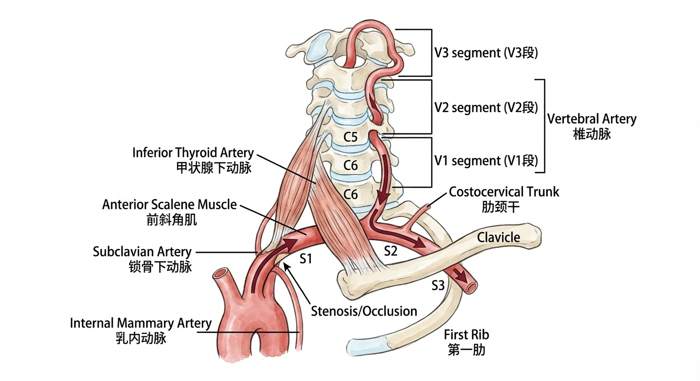 锁骨下动脉与椎动脉解剖